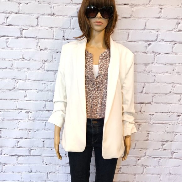 BANANA REPUBLIC - Neutral organic print 3/4 sleeve blouse - Picture 9 of 11